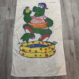 Rare Vintage 1993 Phillies Philadelphia Souvenir Beach Towel Baseball MLB